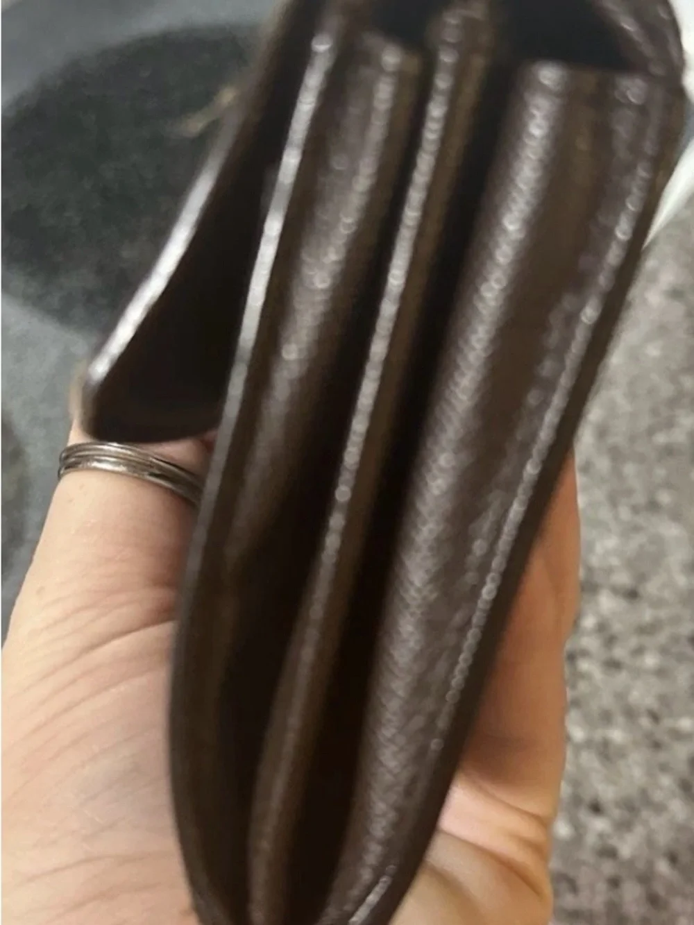 Louis Vuitton Brown Damier Ebene Sarah wallet